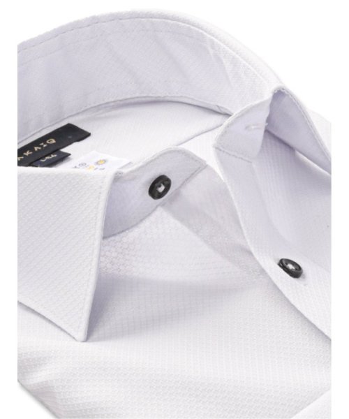 TAKA-Q(タカキュー)/形態安定 吸水速乾 スタンダードフィット ワイドカラー 長袖 シャツ メンズ ワイシャツ ビジネス yシャツ 速乾 ノーアイロン 形態安定/img01