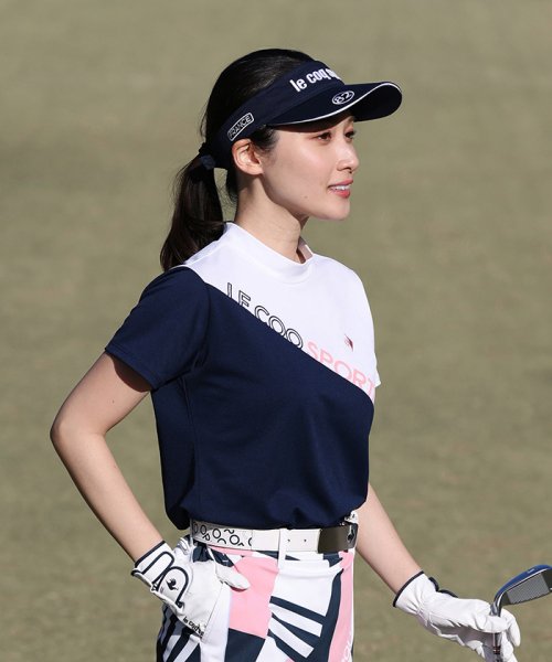 le coq sportif GOLF (ルコックスポルティフ（ゴルフ）)/【池田エライザ着用】サンスクリーン バイカラー半袖モックネックシャツ 【アウトレット】/img03