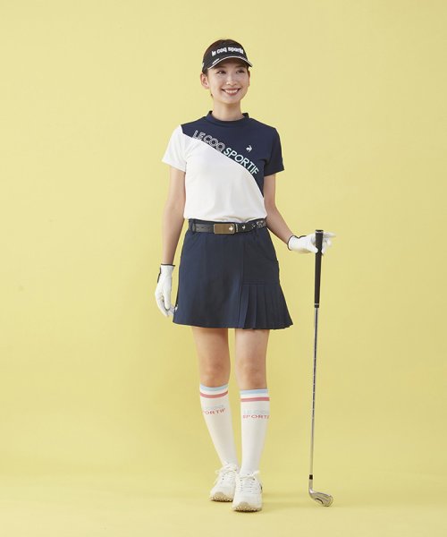 le coq sportif GOLF (ルコックスポルティフ（ゴルフ）)/【池田エライザ着用】サンスクリーン バイカラー半袖モックネックシャツ 【アウトレット】/img11