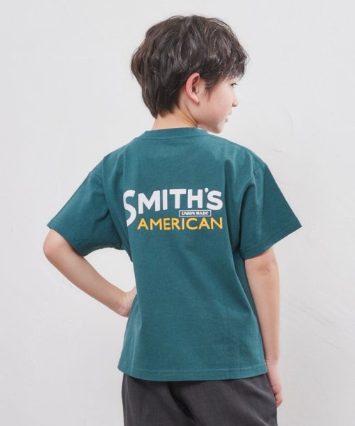 coen(コーエン（キッズ）)/SMITH'S（スミス）別注ロゴプリント／ポケットTシャツ/img02
