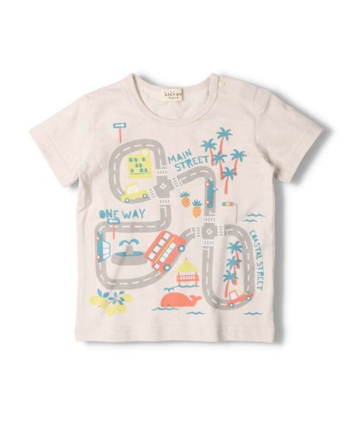 Kids Zoo(キッズズー)/【子供服】 kid´s zoo (キッズズー) 車プリント入り半袖Ｔシャツ 80cm，90cm W30821/img01