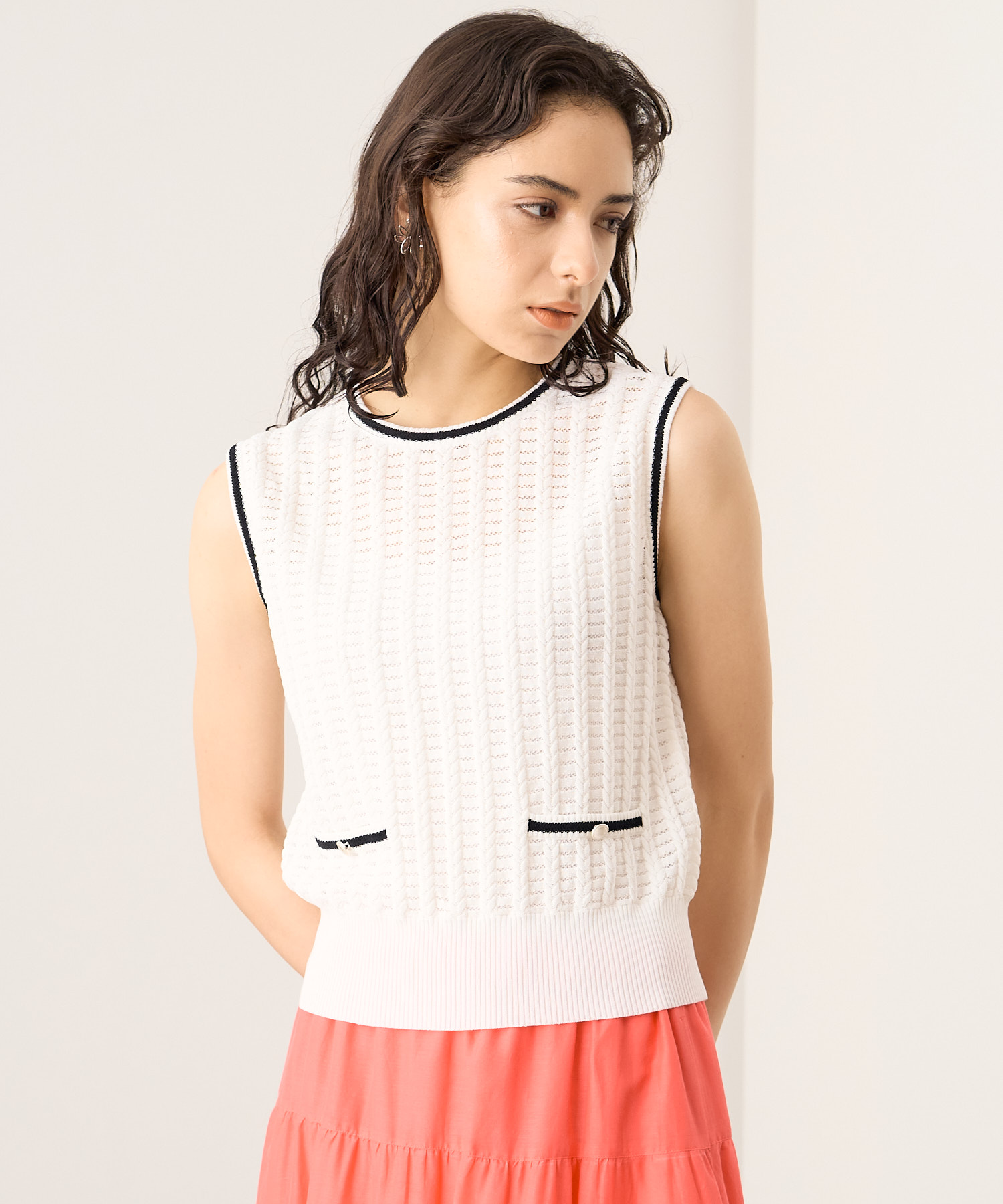 mame kurogouchi ノースリーブプルオーバー | liquidlawn.com