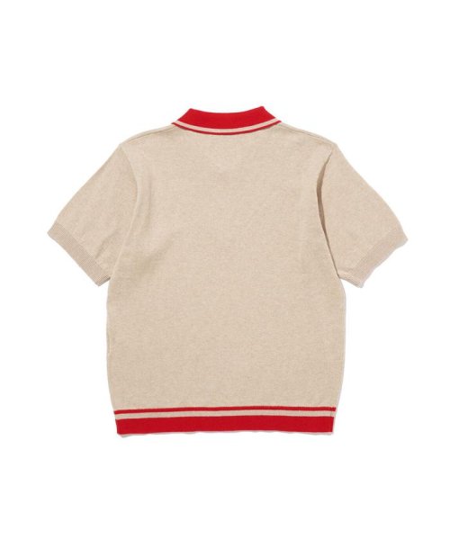 Levi's(リーバイス)/LEVI'S(R) MADE&CRAFTED(R) 半袖ポロニットシャツ ベージュ CREAM RED/img04