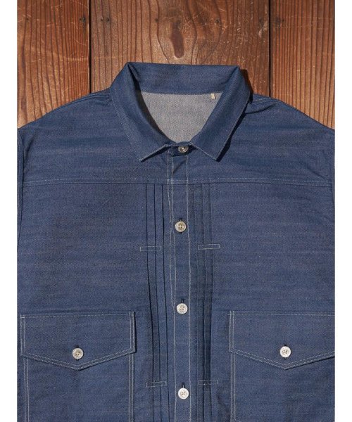 Levi's(リーバイス)/Levi's/リーバイス LEVI'S(R) VINTAGE CLOTHING 1879 プリーツブラウス ORGANIC リジッド/img05