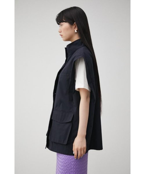 AZUL by moussy(アズールバイマウジー)/STAND NECK BIG POCKET VEST/img05
