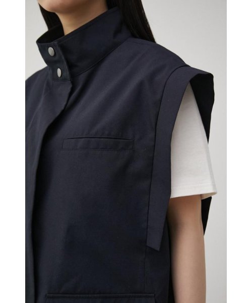 AZUL by moussy(アズールバイマウジー)/STAND NECK BIG POCKET VEST/img08