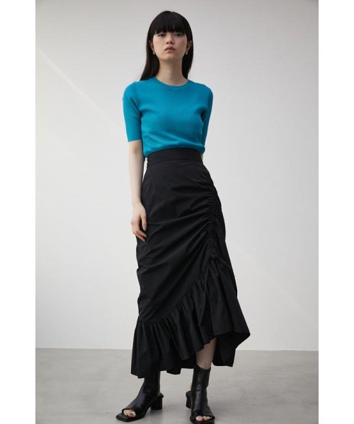 AZUL by moussy(アズールバイマウジー)/ASYMMETRY FRILL GATHER SKIRT/img02