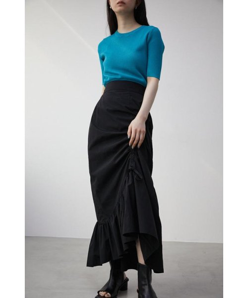 AZUL by moussy(アズールバイマウジー)/ASYMMETRY FRILL GATHER SKIRT/img03