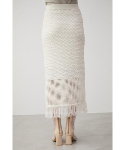 AZUL by moussy(アズールバイマウジー)/MESH CROCHET COMBI SKIRT/img06