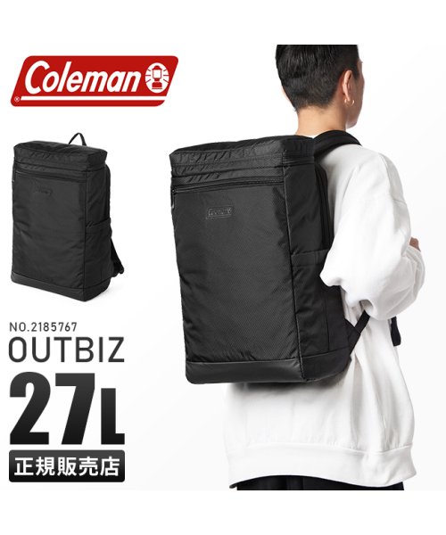 Coleman(Coleman)/コールマン リュック ビジネスリュック メンズ ブランド スクエア ボックス型 大容量 通勤 A4 B4 27L coleman 2185767/img01