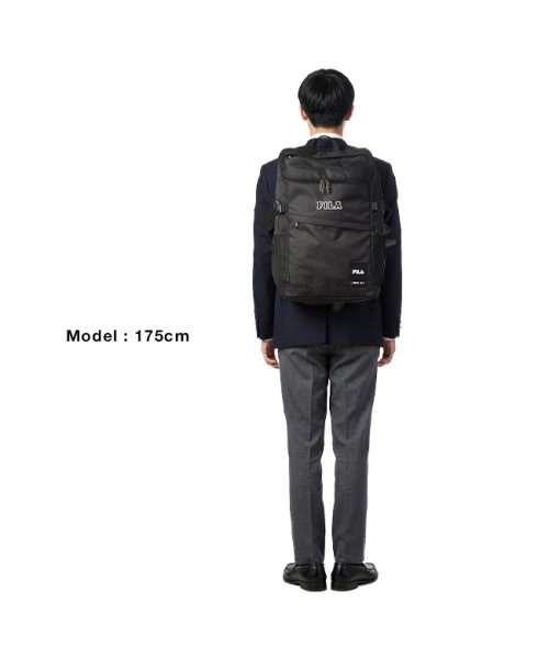 FILA フィラ リュック 30L スクエア ボックス型 大容量 通学 男子 女子 高校生 中学生 黒 軽量 撥水 韓国 ブランド 7804 人気・おすすめ｜使いやすい・旅行におすすめ 品質保証 全国発送 日本国内発送・最短翌日お届け