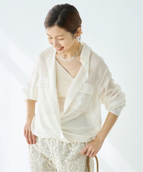 IENA(イエナ)/【HAKUJI/ハクジ】Twist cotton bra ワンショルダー キャミソール/img10