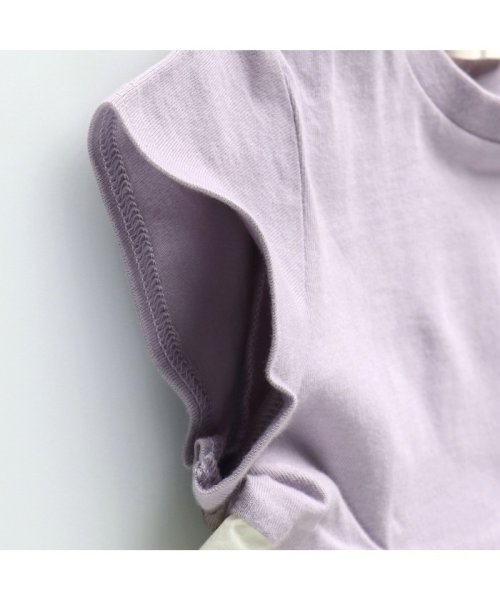 BRANSHES(ブランシェス)/【WEB限定】裾布帛タック入り半袖Tシャツ/img21