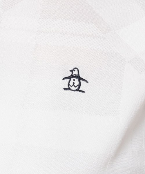 Munsingwear(マンシングウェア)/サンスクリーンチェック柄ジャカードジップアップ半袖シャツ(吸汗速乾/UV CUT(UPF15)【アウトレット】/img15