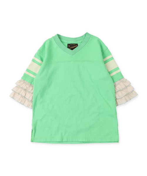 ビンテージ度詰め天竺 袖フリフリ Tシャツ(505187825)｜阪急百貨店公式  