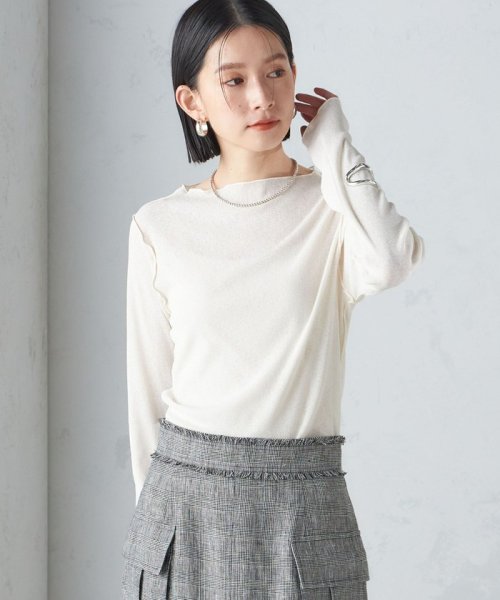 SHIPS WOMEN(シップス　ウィメン)/〈手洗い可能〉ドライタッチ テレコ ボートネック プルオーバー 24SS ◇/img18