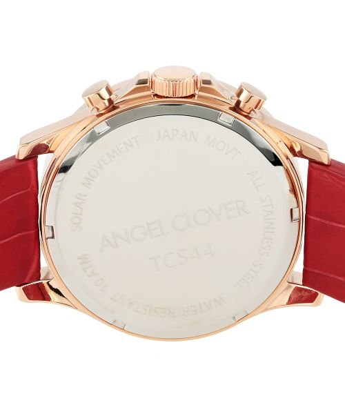 AngelClover(エンジェルクローバー)/AngelClover(エンジェルクローバー) タイムクラフトソーラー TCS44PG－RE メンズ レッド ソーラー電池 腕時計/img05