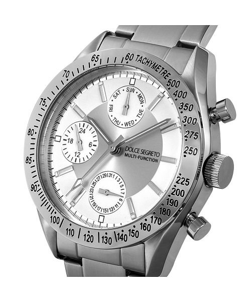 DOLCE SEGRETO(ドルチェセグレート)/DOLCESEGRETO(ドルチェセグレート) MSM101 MSM101SV メンズ シルバー クォーツ 腕時計/img01