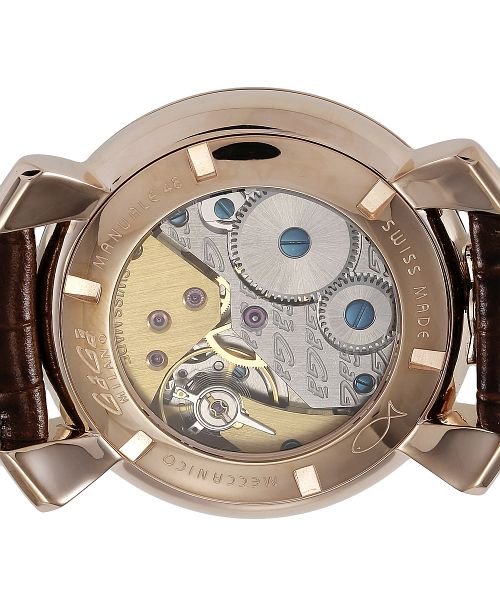 GaGa MILANO(ガガミラノ)/GaGaMILAN(ガガミラノ) MANUALE48MM 5011.06S－BRW－NEW メンズ シルバー 手巻キ 腕時計/img05