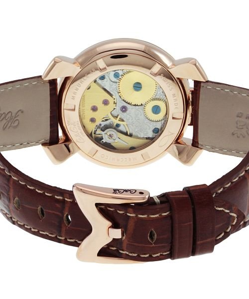 GaGa MILANO(ガガミラノ)/GaGaMILAN(ガガミラノ) MANUALE48MM 5011.08S－BRW メンズ ホワイト 手巻キ 腕時計/img02