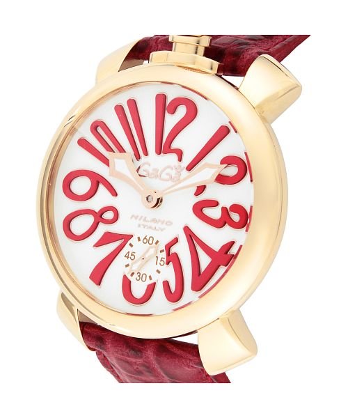 GaGa MILANO(ガガミラノ)/GaGaMILAN(ガガミラノ) MANUALE48MM 5011.10S－RED メンズ ホワイト 手巻キ 腕時計/img01