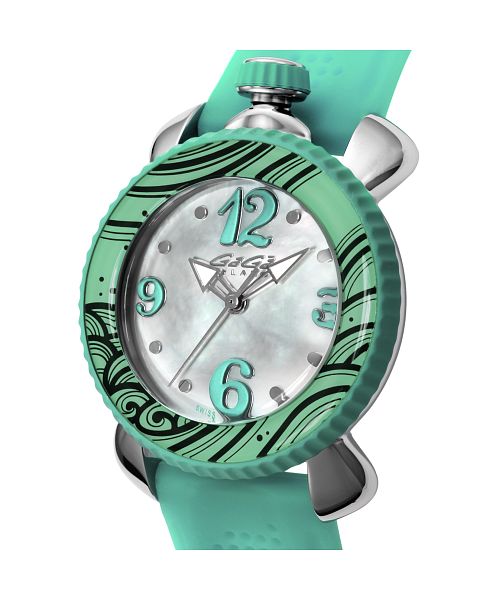 GaGaMILAN(ガガミラノ) LADYSPORTS  レディース ホワイトパール クォーツ 腕時計