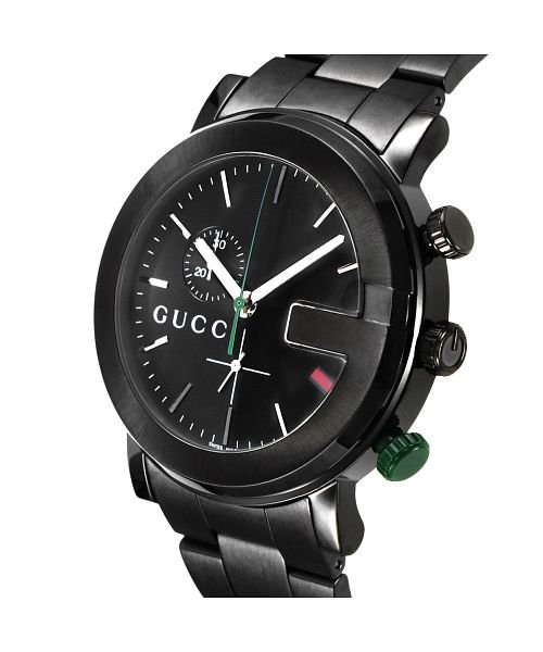 GUCCI(グッチ)/GUCCI(グッチ) Gクロノ YA101331 メンズ ブラック クォーツ 腕時計/img01