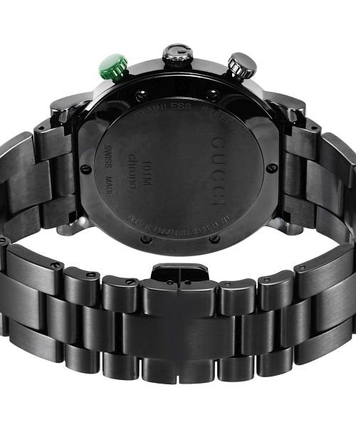 GUCCI(グッチ)/GUCCI(グッチ) Gクロノ YA101331 メンズ ブラック クォーツ 腕時計/img02