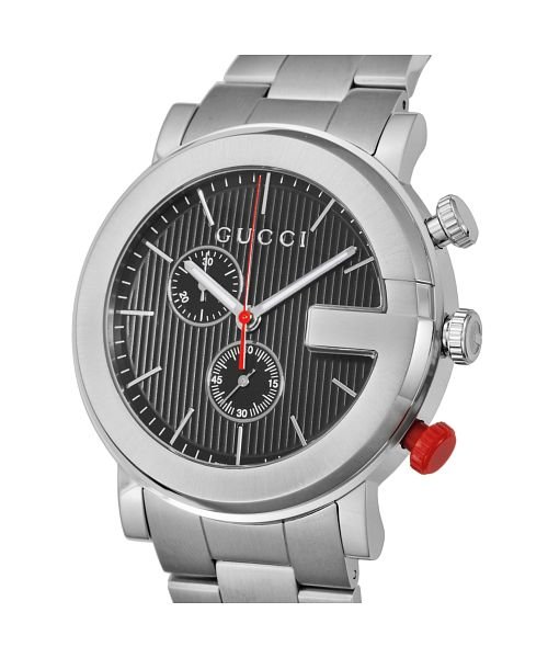GUCCI(グッチ)/GUCCI(グッチ) Gクロノ YA101361 メンズ ブラック クォーツ 腕時計/img01
