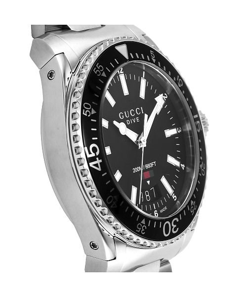 GUCCI(グッチ)/GUCCI(グッチ) DIVE YA136301A ユニセックス ブラック クォーツ 腕時計/img02