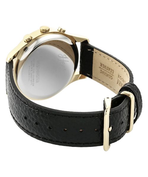 HENRYLondon ヘンリー ロンドンブラック クォーツ腕時計