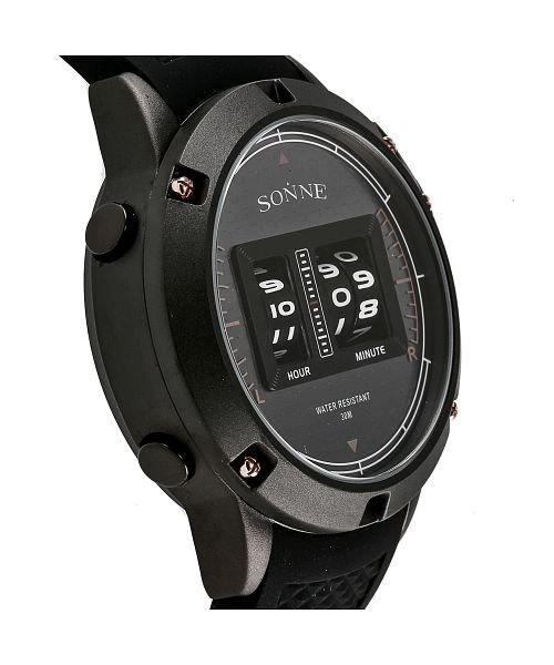 SONNE(ゾンネ)/SONNE(ゾンネ) S163 S163BK－PG メンズ ブラック クォーツ 腕時計/img02