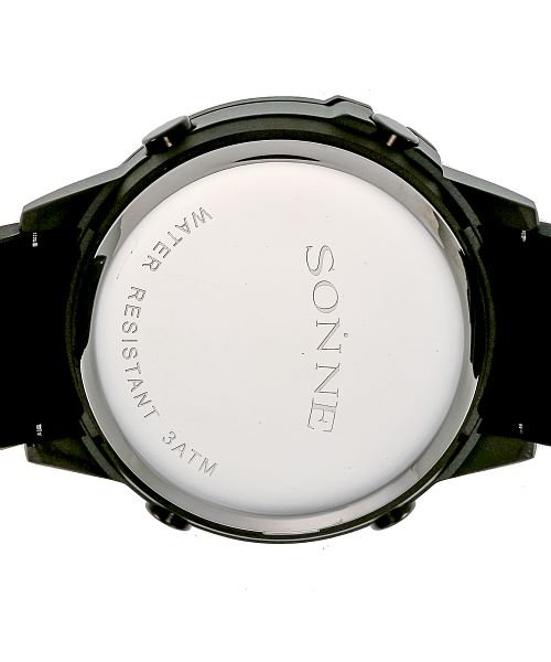 SONNE(ゾンネ)/SONNE(ゾンネ) S163 S163BK－PG メンズ ブラック クォーツ 腕時計/img05