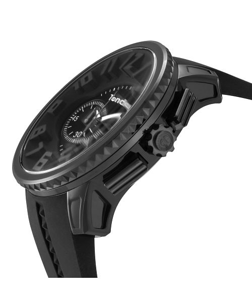 TENDENCE(テンデンス) ガリバーラウンドクロノ TG460010 メンズ ブラック クォーツ 腕時計
