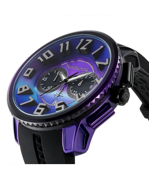 TENDENCE(テンデンス) ディカラー TY146103 メンズ ブラック×パープル クォーツ 腕時計