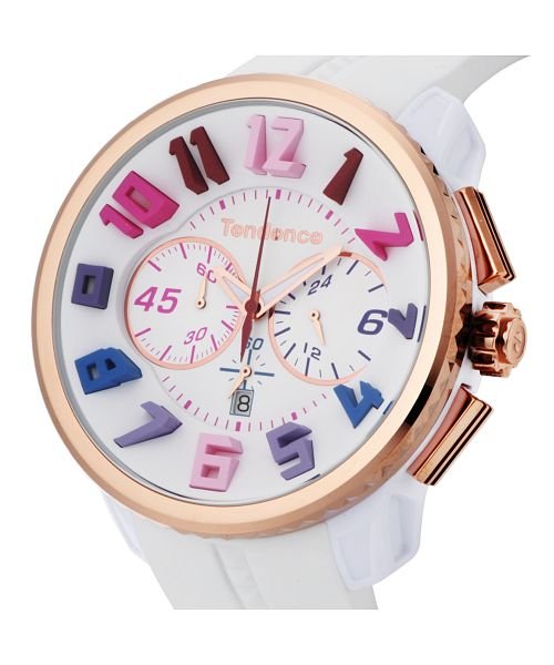 TENDENCE(テンデンス) ガリバーレインボー TY460614 ユニセックス ホワイト クォーツ 腕時計 ガリバーレインボー ホワイト クォーツ