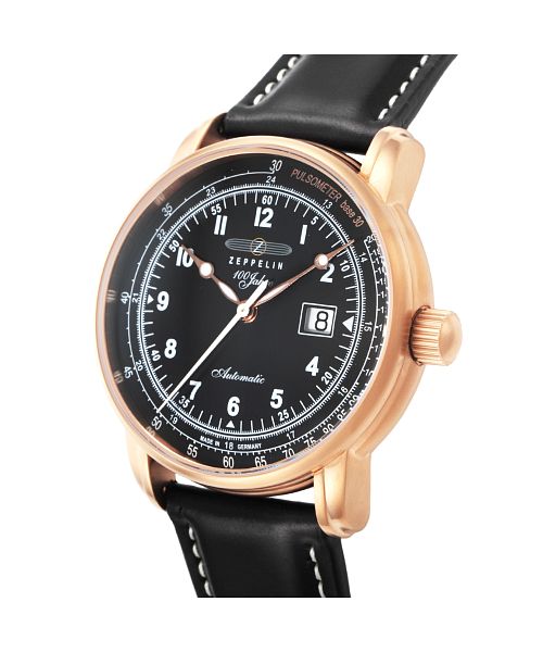 ZEPPELIN(ツェッペリン) 100years  メンズ ブラック 自動巻 腕時計
