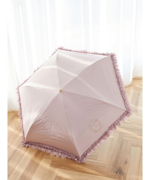 Maison de FLEUR(メゾンドフルール)/遮光&UV CUT フリル折りたたみ傘/img02