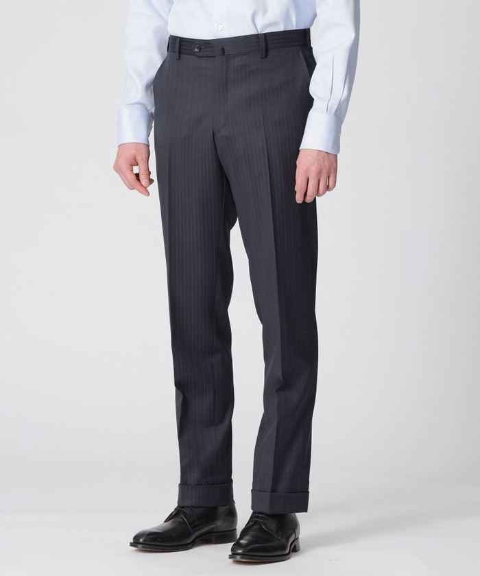 ウールオルタネイトカラーストライプスーツ/セットアップ(505201812