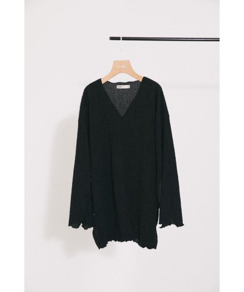 BLACK BY MOUSSY(ブラックバイマウジー)/shirring cut tops/img22