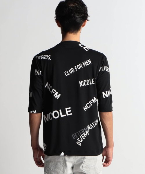 NICOLE CLUB FOR MEN(ニコルクラブフォーメン)/ロゴプリント5分袖Tシャツ/img05