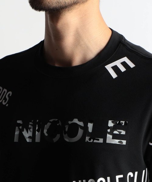 NICOLE CLUB FOR MEN(ニコルクラブフォーメン)/ロゴプリント5分袖Tシャツ/img07