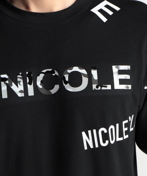 NICOLE CLUB FOR MEN(ニコルクラブフォーメン)/ロゴプリント5分袖Tシャツ/img10