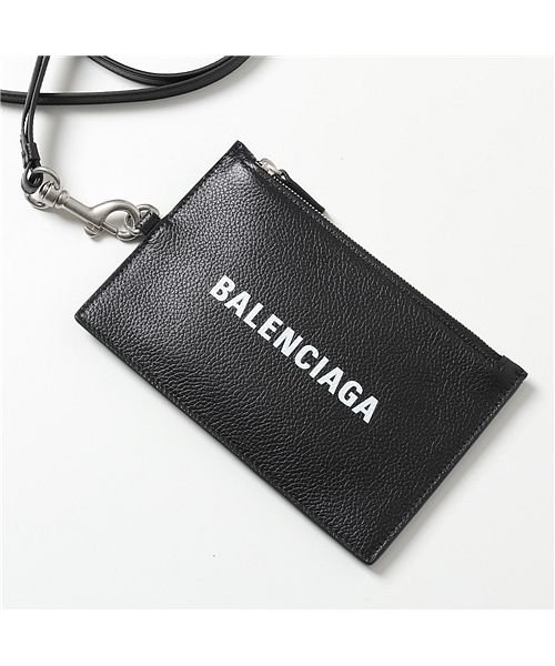 BALENCIAGA(バレンシアガ)/【BALENCIAGA(バレンシアガ)】616015 1IZI3 1090 レザー コイン&カードケース 携帯ケース ネックポーチ パスポートケース BLACK/img02