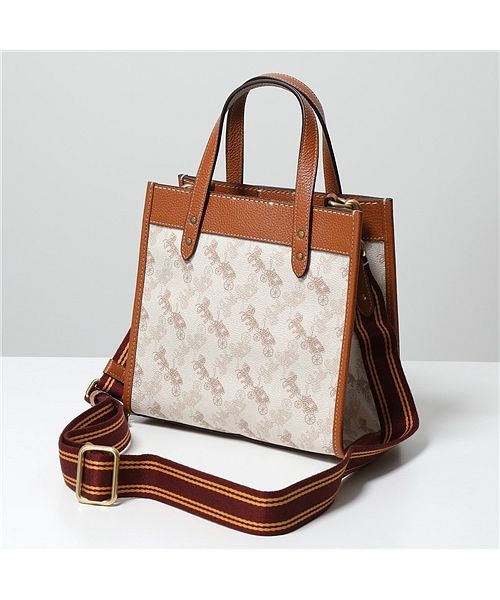 【COACH(コーチ)】ショルダーバッグ FIELD TOTE 22 C8456 レディース フィールド トート 22 ハンドバッグ レザー キャンバス ロゴ