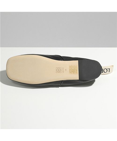 【LOEWE(ロエベ)】フラットシューズ L815S02X03 Soft Derby レディース ソフトダービー レザー ローカット スクエアトゥ グログラン
