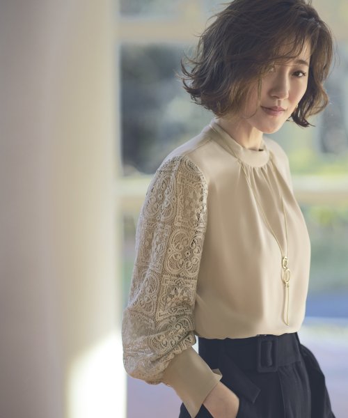 袖レーストップス＆ジャンパースカート「U1083」 ブラウス ジャンパースカート 7号 9号 11号 13号 15号