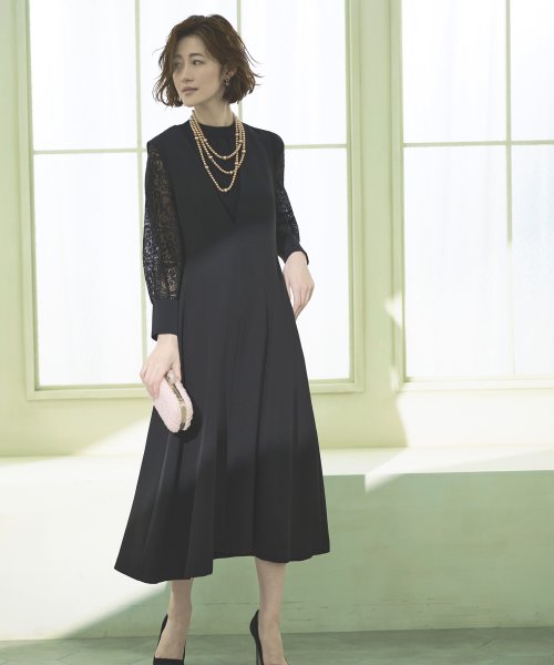 袖レーストップス＆ジャンパースカート「U1083」 ブラウス ジャンパースカート 7号 9号 11号 13号 15号