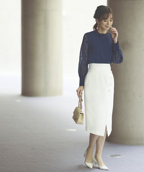 袖レーストップス＆ジャンパースカート「U1083」 ブラウス ジャンパースカート 7号 9号 11号 13号 15号