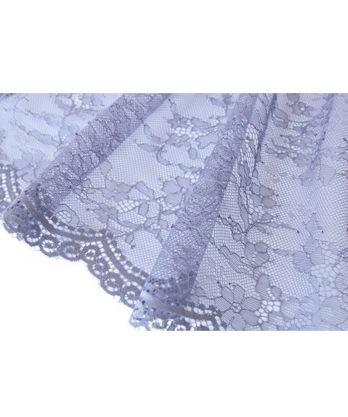 レースコンビネーションビブカラーマーメイドシルエットワンピース「U1177」 